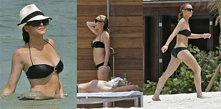 Lohan Readying Up Her Bikini Collection