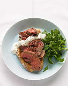 Fast & Easy Dinner: Open-Face Roast Beef Sandwich