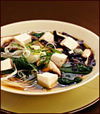 Fast & Easy Dinner: Warm Soba with Spinach and Tofu Fast & Easy Dinner: Warm Soba with Spinach and Tofu
