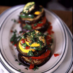 Layered Side: Grilled Vegetable Stacks