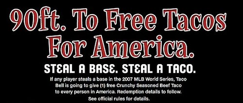 Taco Bell Hypes World Series With Free Tacos