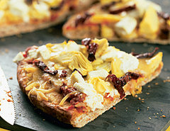 Fast & Easy Dinner: Sun-Dried Tomato, Goat Cheese and Artichoke Pizza Fast & Easy Dinner: Sun-Dried Tomato, Goat Cheese and Artichoke Pizza
