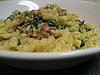 Fast & Easy Dinner: Eggy Pasta with Spinach and Bacon