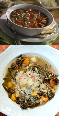 Minestrone Soup Two Ways — Beginner and Expert