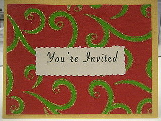 Come Party With Me: Christmas Dinner — Invite