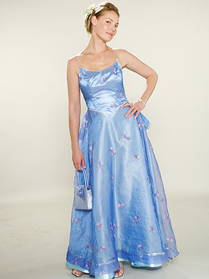 FAIRY TALE
The perfect proportions of this blue fairy-inspired dress helped Heigl pull it off with grace.

