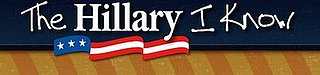Where I'm Clicking Now: TheHillaryIKnow.com