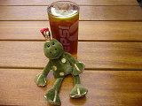 Oh.. Froggie is so exausted and feel like a glass of Iced Tea 