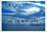 Dear God!!!