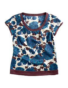 Fall Looks for Work:: Printed Silk Top at Boden
