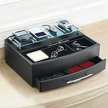 Contemporary Mahogany Charging Station