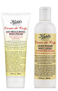 New Product Alert:  Kiehl's Creme De Corps Lotion and Soy Milk & Honey Body Polish