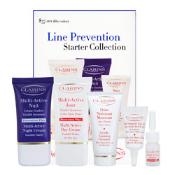 Wednesday Giveaway! Clarins Line Prevention Starter Collection