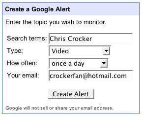 Geek Tip: Get Google Alerts For Videos