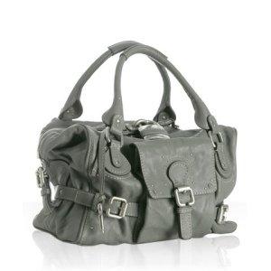 Chloe grey kid 'Paddington' medium satchel