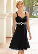 casual black dress