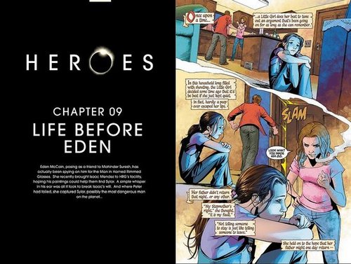 HEROES Graphic novel Chapter Nine: Life before Eden.