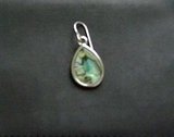 The aqua earrings