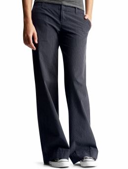 Pants Review! Gap's Pinstripe Casual Wide Leg Pants
