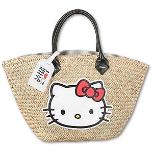 Hello Kitty Straw Basket