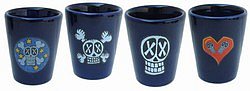 Shot glasses by Skellramics