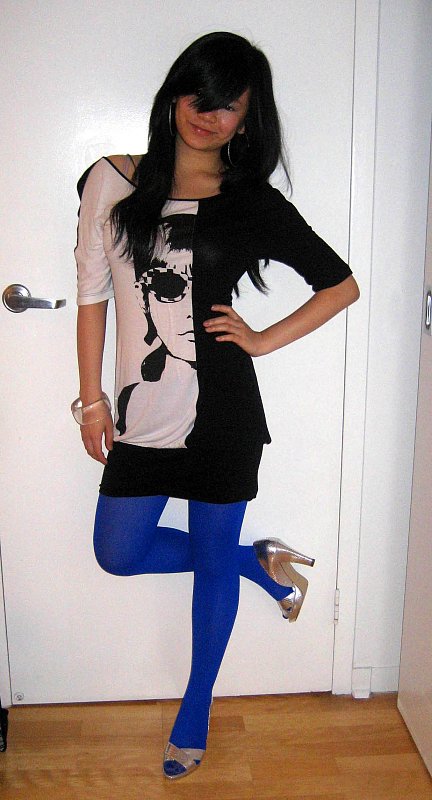 The blue tights made me do it