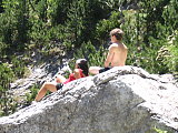 Having a break on a rock 