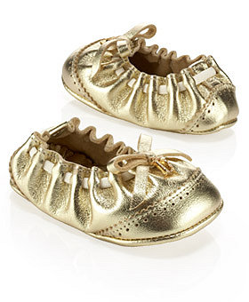 eLUXURY - Dior - Metallic Leather Ballerina baby Dior