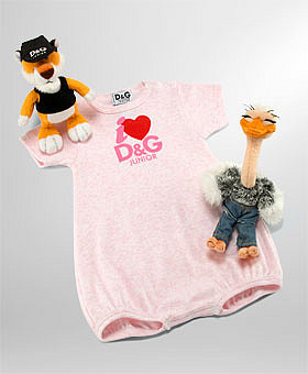 eLUXURY - D&G Dolce & Gabbana - Onesie Gift Set with Bubble and Dee & Gee,
