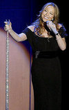 Mariah Carey and her jewel-studded microphone