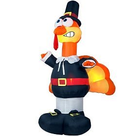 8' Airblown Pilgrim Turkey