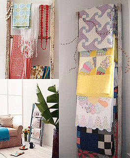 Simple Style: Ladder Rungs As Racks