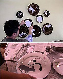 DIY: Reglazed Silhouette Plates