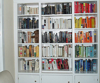 Dressing My Walls: Color-Coordinated Bookshelf