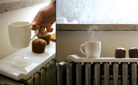 Cool Idea: Ceramic Radiator Food Warmer