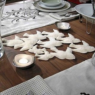 Deck the Haus:  Dove Table Art