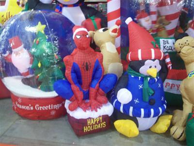 Help me find a Spiderman Lawn statue for Christmas
