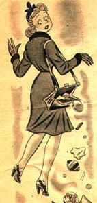 Inside Story of a Handbag  circa 1945 
