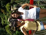 At the zoo, me and sis