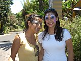we BOTH got our faces painted. where else can you do that other than the zoo!?!