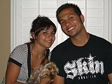danny and tinkerbell. my dad's yorkie