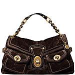 Coach - LEIGH EMBOSSED SUEDE POCKET FLAP
