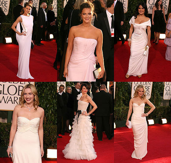 The Golden Globes Red Carpet: Visions in White