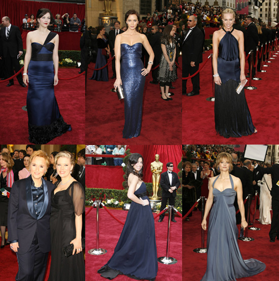 Oscars Red Carpet Trend: The Blue Belles of the Ball