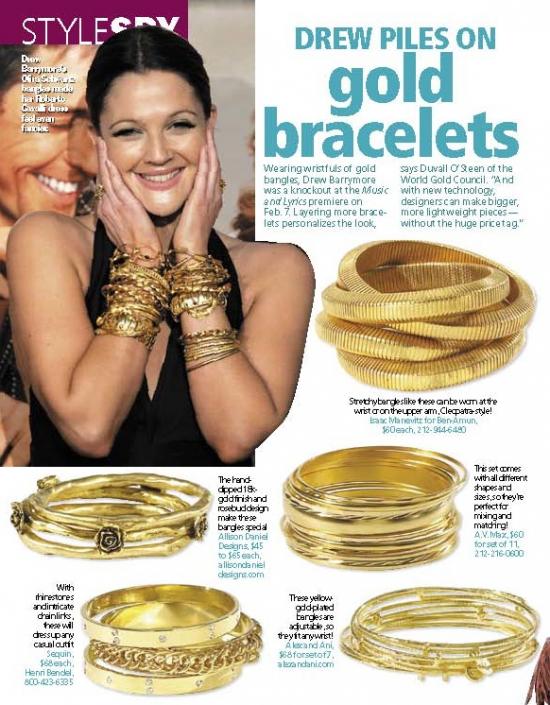 Fab How-To: Stacked Gold Bracelets