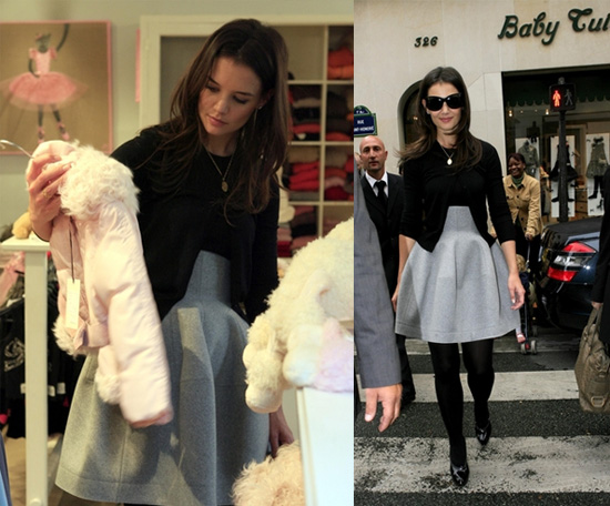 Katie "Shopping" for Suri in Paris Katie "Shopping" for Suri in Paris