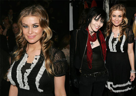 Carmen Catches Up Joan Jett at Anna Sui