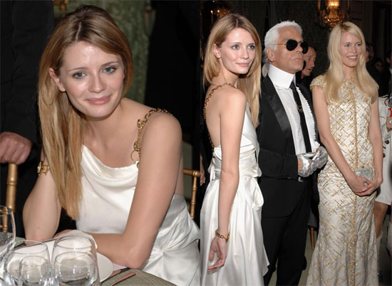 Mischa and Karl Lagerfeld?