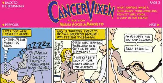 Breast Cancer and Cartoons: Cancer Vixen