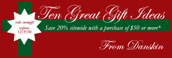 Danskin 20% off Holiday Sale